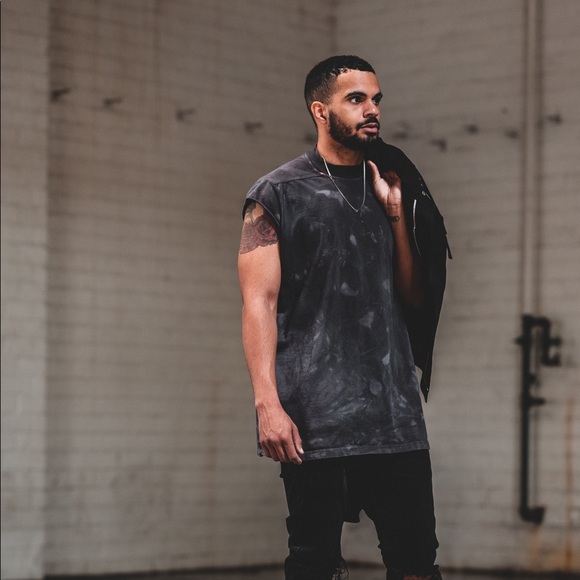 Rick Owens DRKSHDW Tie Dye Bleached Tank Top - Picture 9 of 9